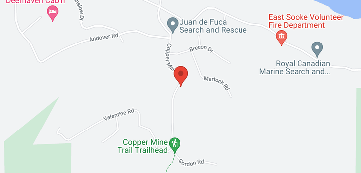 map of 1339 Copper Mine Rd